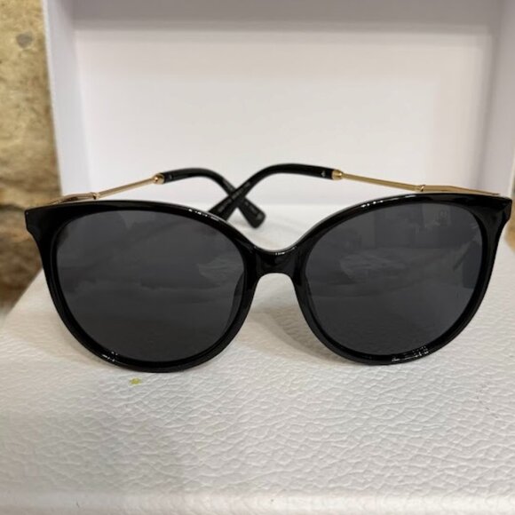 Gucci GG1719 Black Cat Eye Sunglasses Gold Logo main image 6